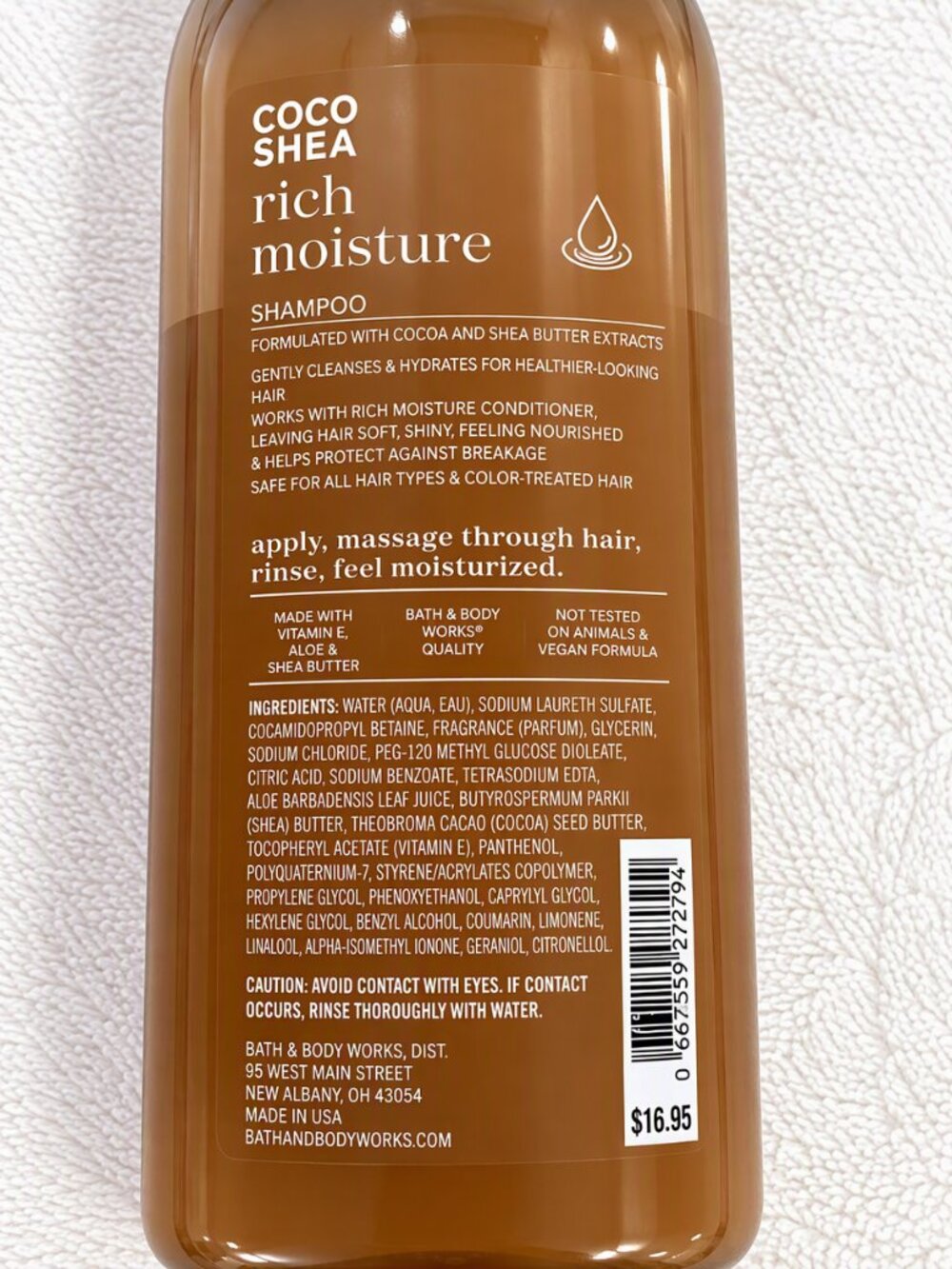 NWT Bath & Body Work Coco Shea Rich Moisture Shampoo & Conditioner 2-Pc Set 16oz - Picture 5 of 8